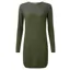 Sherpa Womens Maya Texture Dress Evergreen